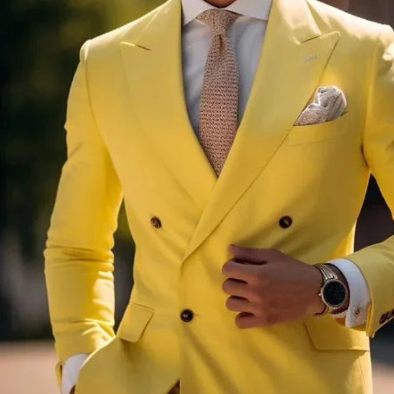 Herren To-rekke Formell Bryllupsgjest Dress Sett | To-delt Sett