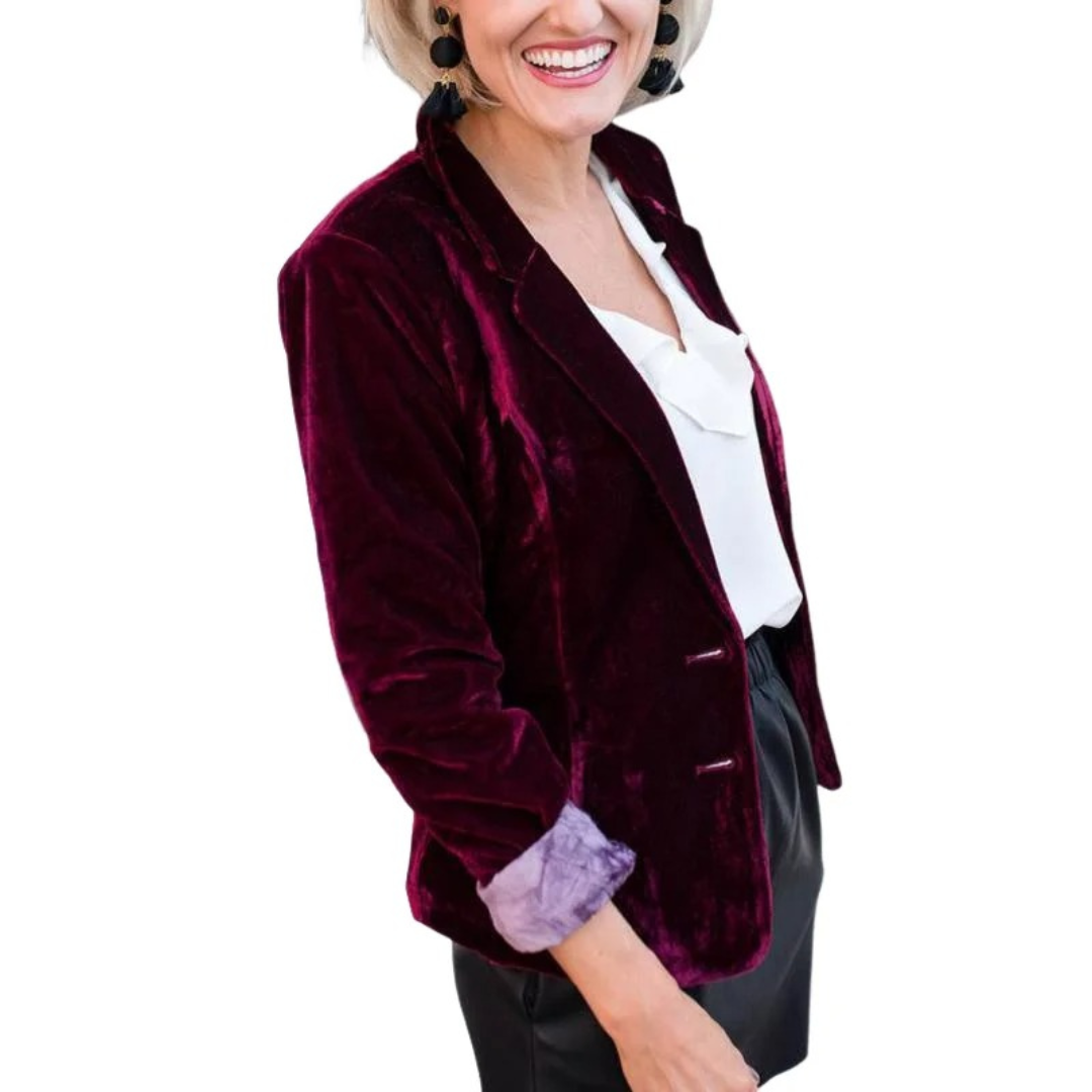 Damen Elegant Varm Blazer | Vinter