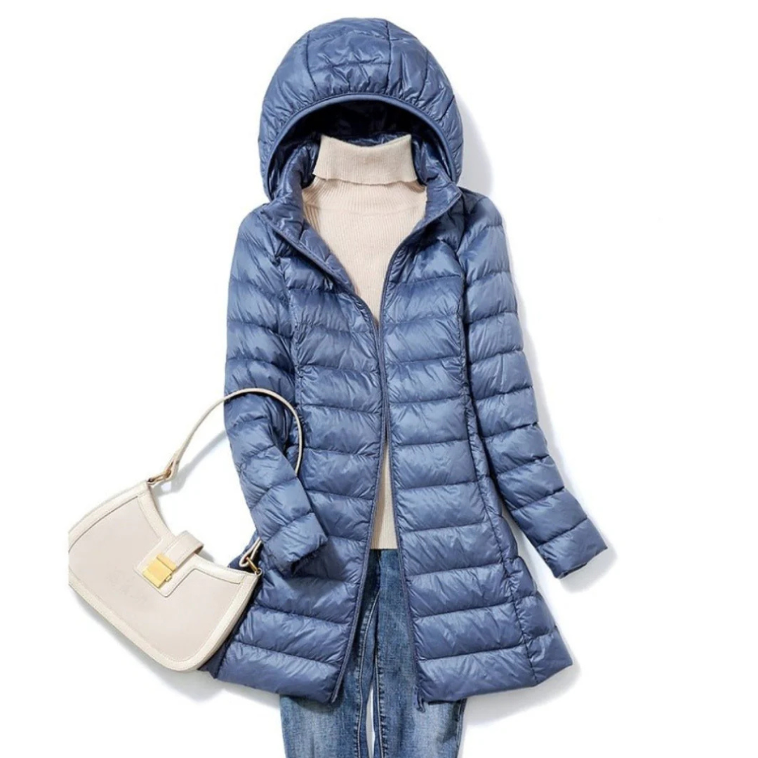 Dame Lang Vinter Puffer Jakke | Hette