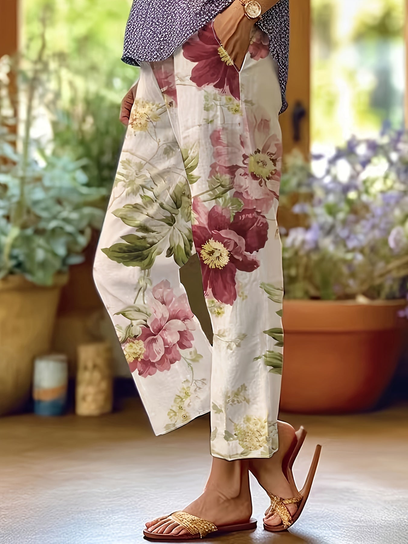Inara | Sommerbukse med blomstermønster