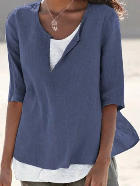 Brindle | Dame Stilig Semi Dual 3/4 Bluse