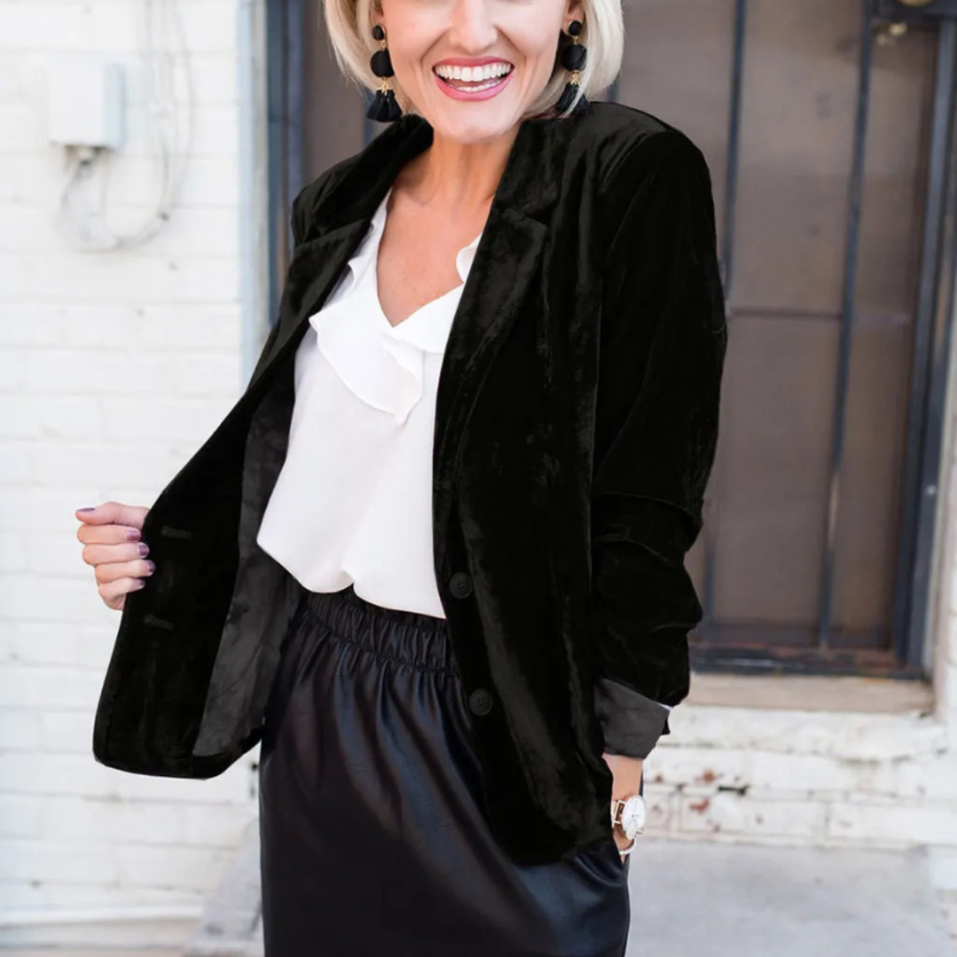 Damen Elegant Varm Blazer | Vinter