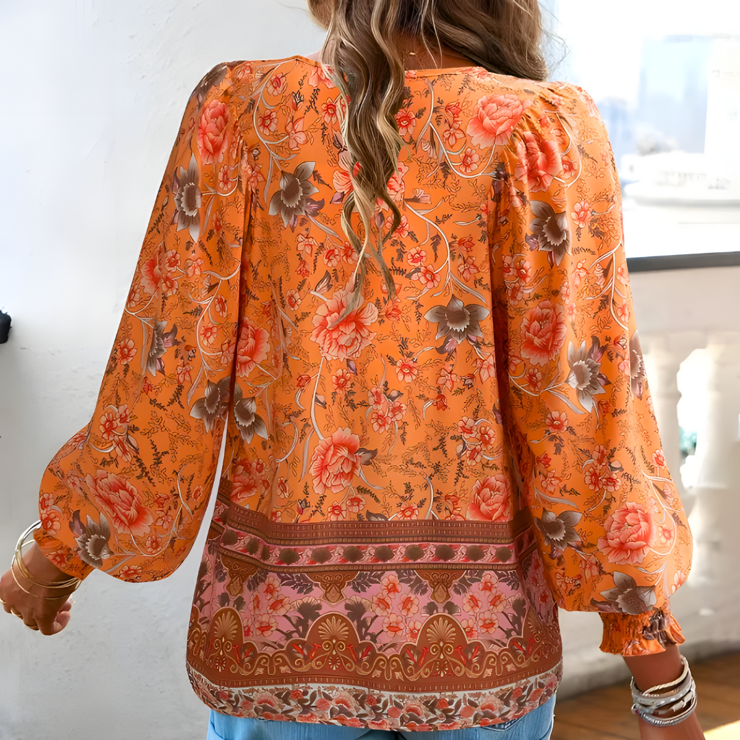 Calliopen | Dame Blomster Bluse | Elegant