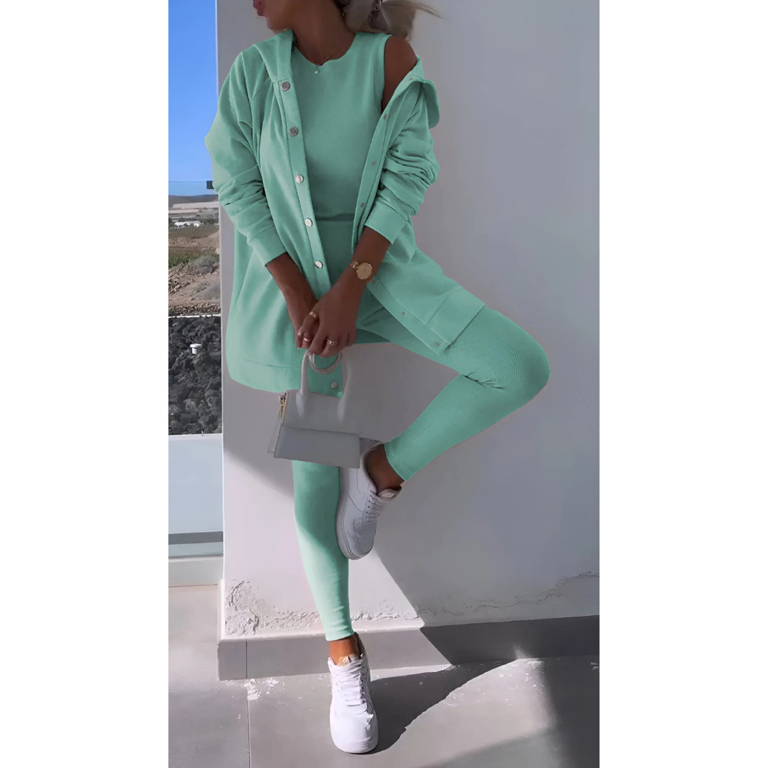 Damen Tre-delt Lounge Set | Komfortabel
