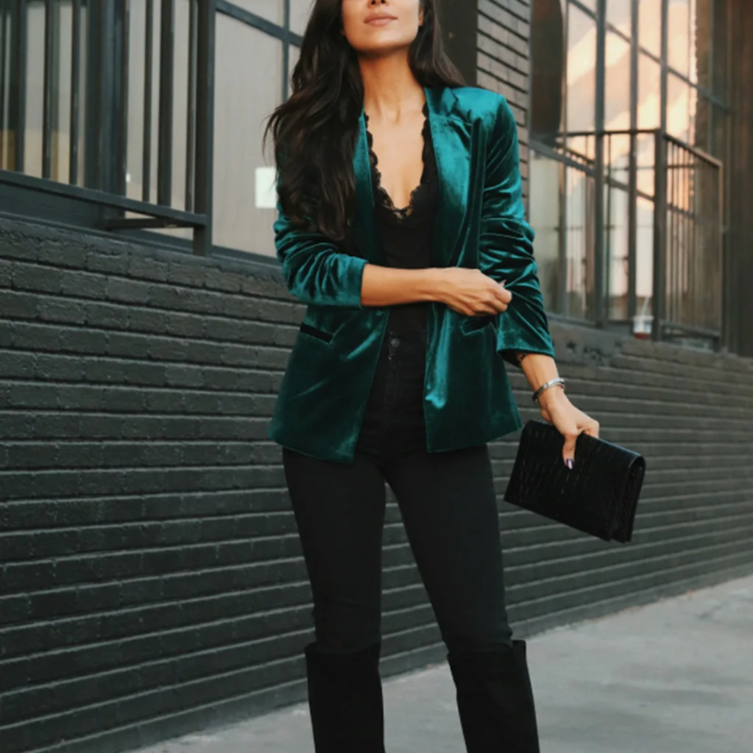 Damen Elegant Varm Blazer | Vinter
