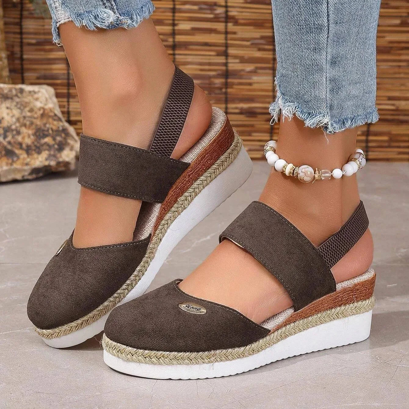 Antonia | Ortopediske Sandaler med Platå, Ventilerende og Avslappende