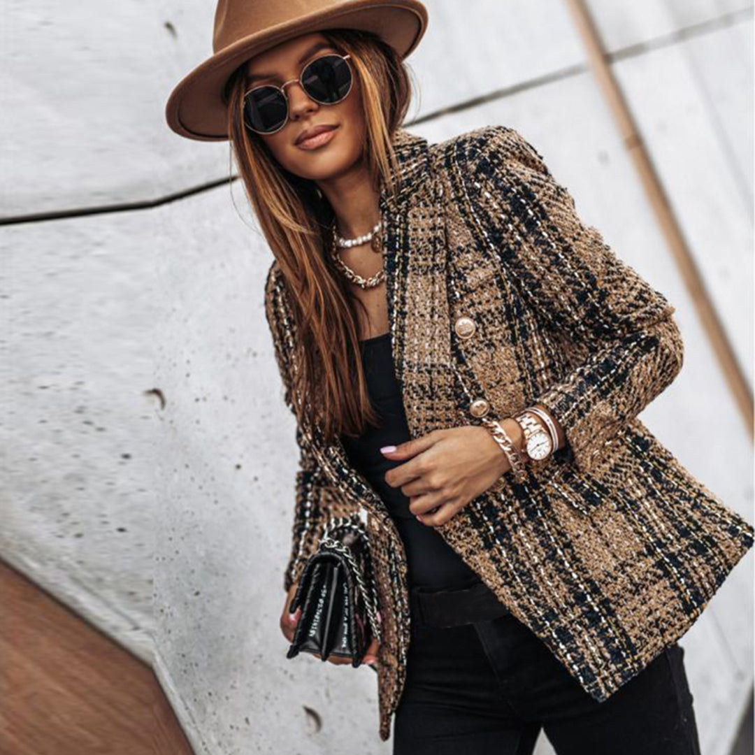Clarissam | Dame Knapp Dun Blazer | Løs
