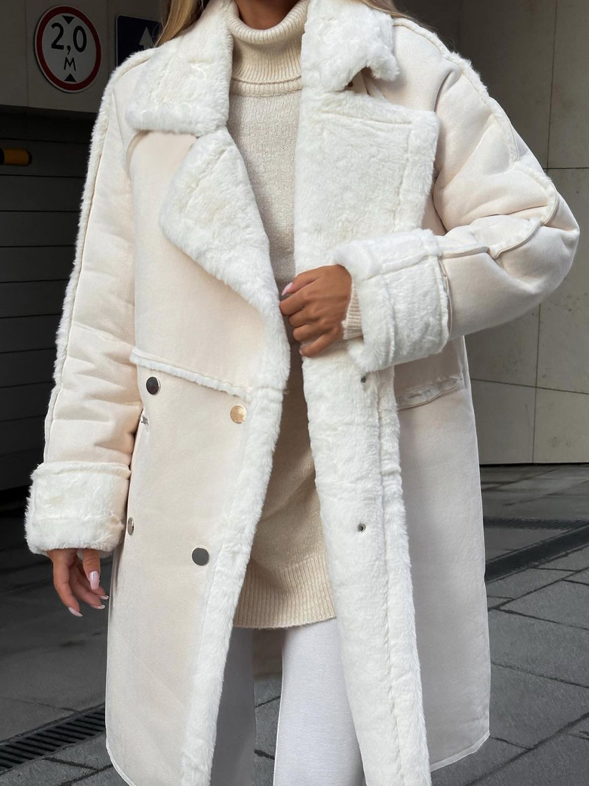 Damen Vinter Teddy Kåpe | Størrelse