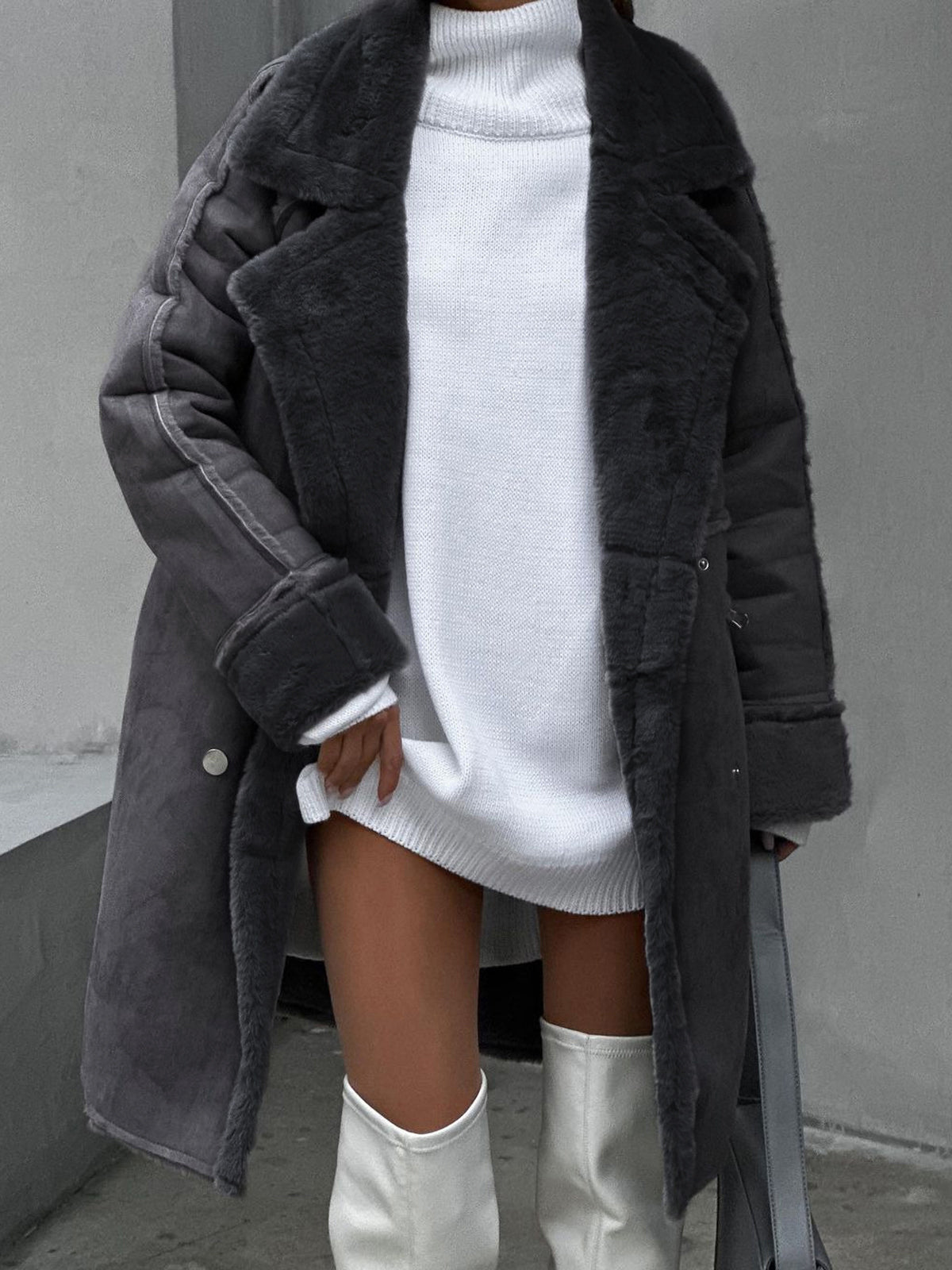 Damen Vinter Teddy Kåpe | Størrelse