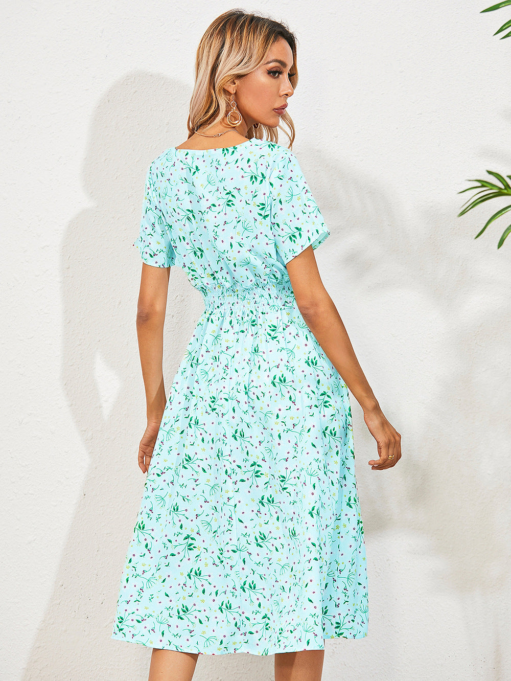 Jolina | Damen Sommer-Blomsterkjole