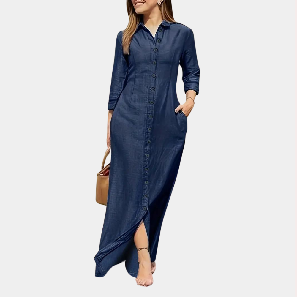 Birgitten | Dame Skjortekjole | Maxi