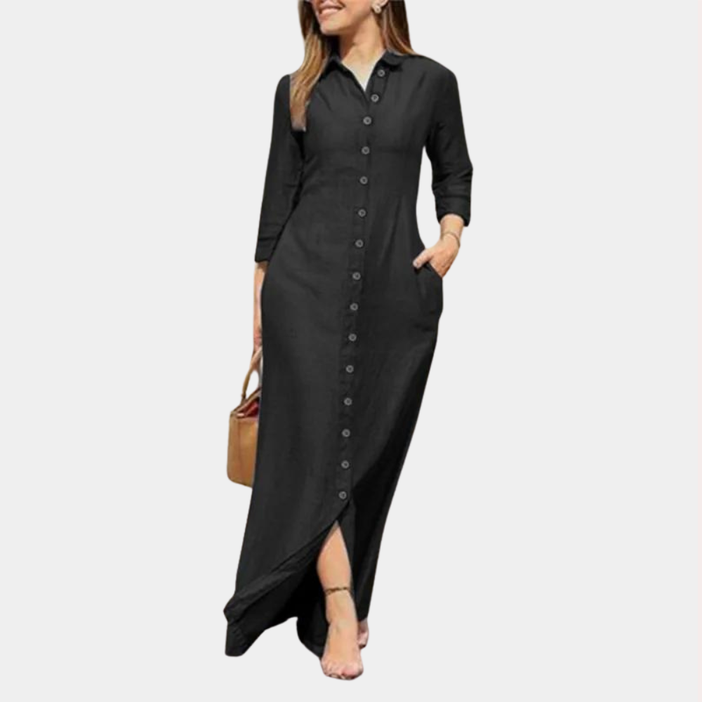 Birgitten | Dame Skjortekjole | Maxi