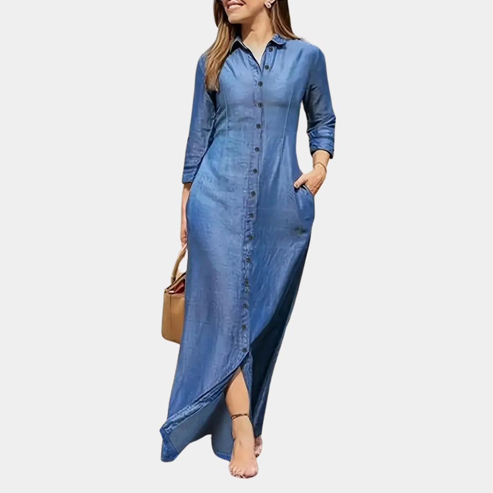 Birgitten | Dame Skjortekjole | Maxi