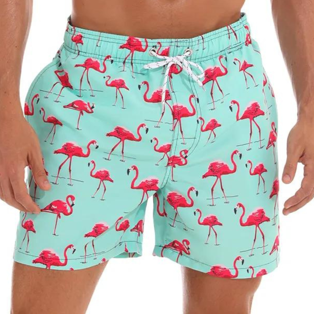 Trykte Sommershorts For Herrer | Snorstrikk