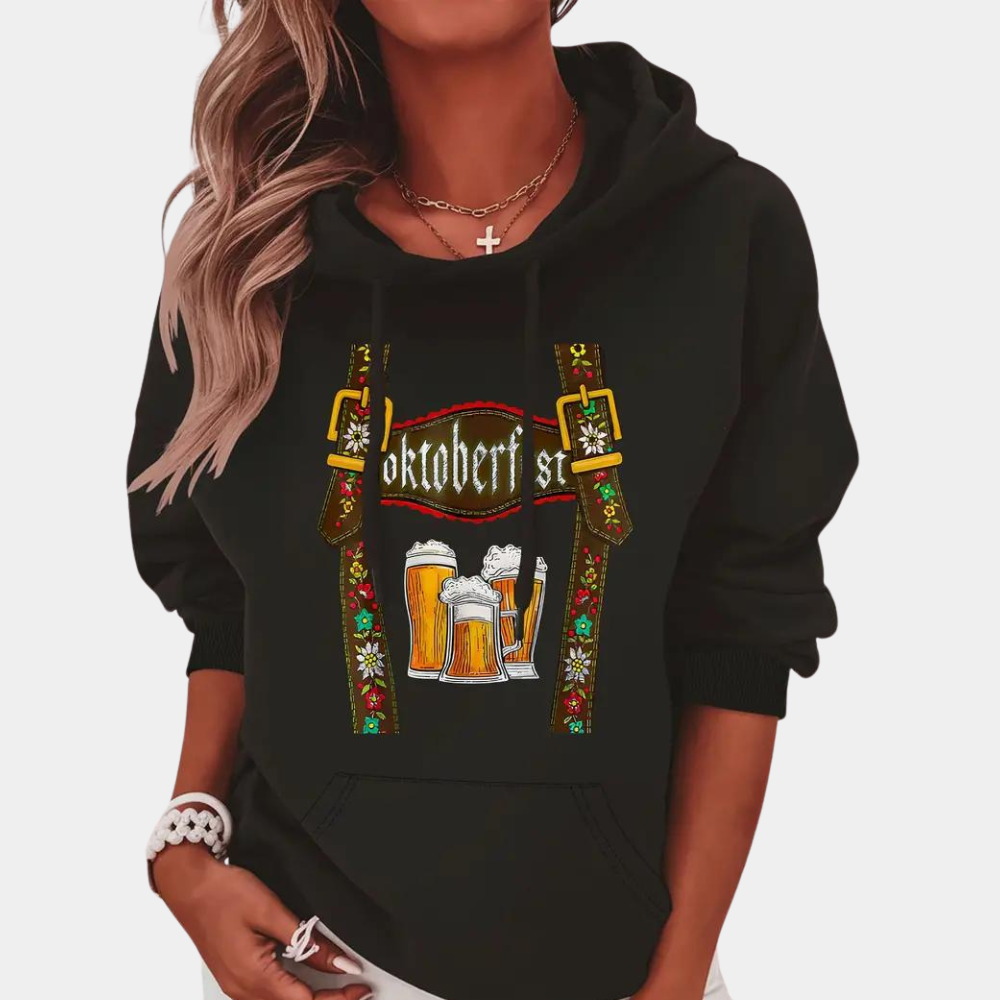 Damen Sort Hettegenser | Oktoberfest