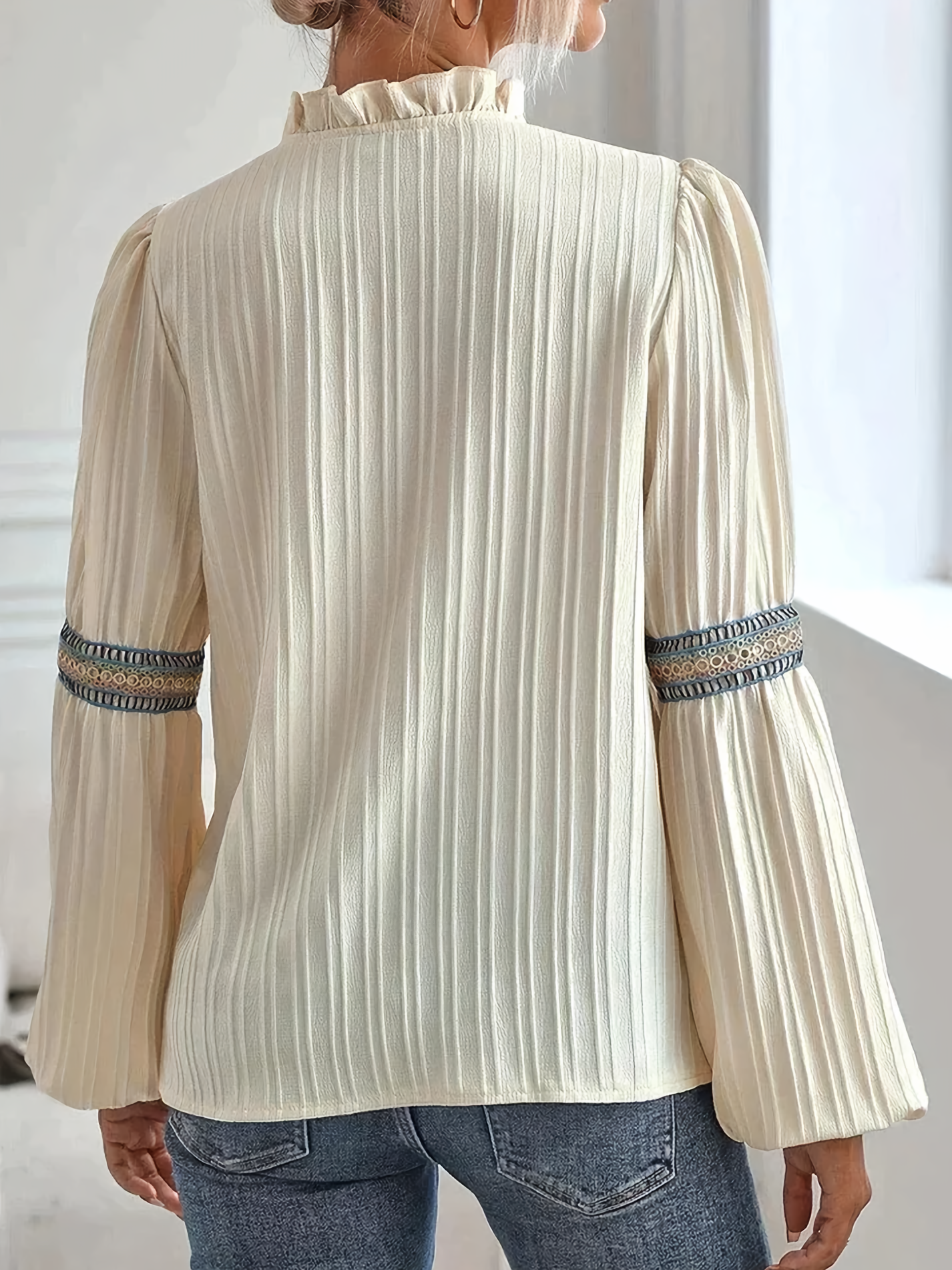 Felicia | Vintage-bluse med volanger