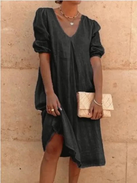Fanny | Elegant casual dame midikjole