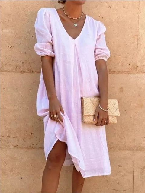 Fanny | Elegant casual dame midikjole