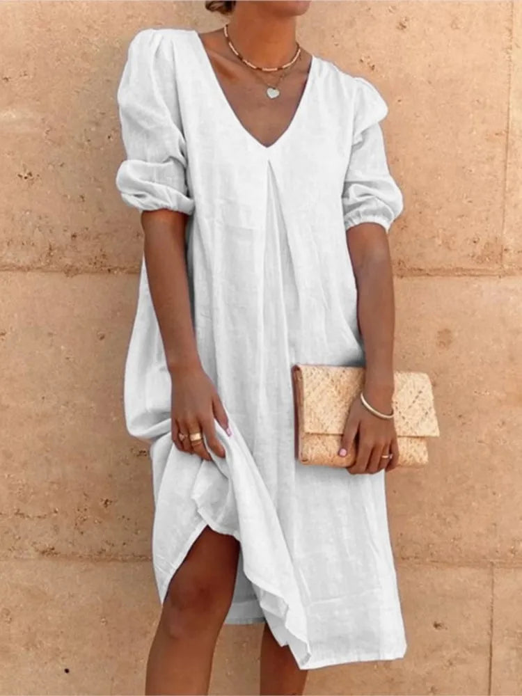 Fanny | Elegant casual dame midikjole