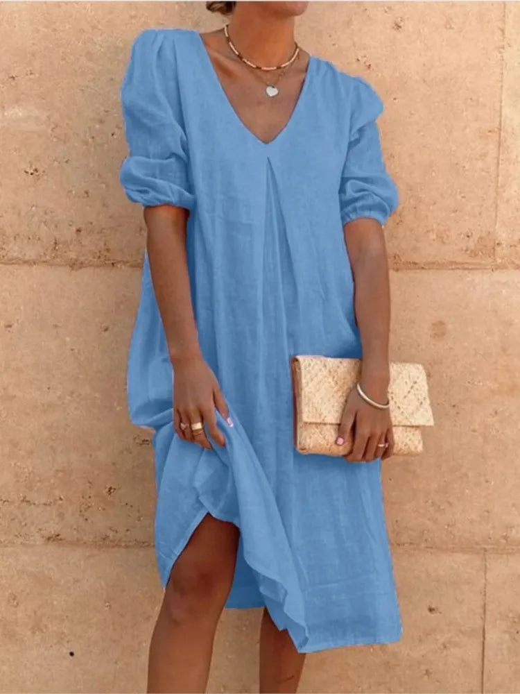 Fanny | Elegant casual dame midikjole
