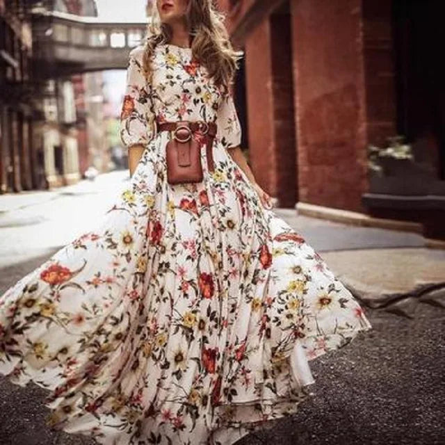 Margarethe | Flytende Maxi-Damekjole