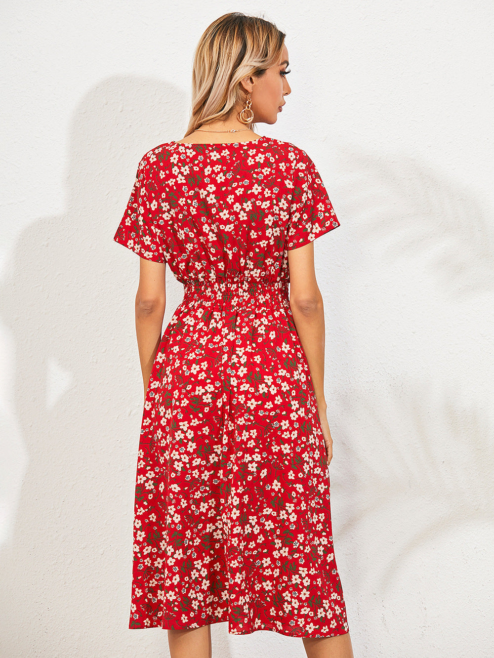 Jolina | Damen Sommer-Blomsterkjole