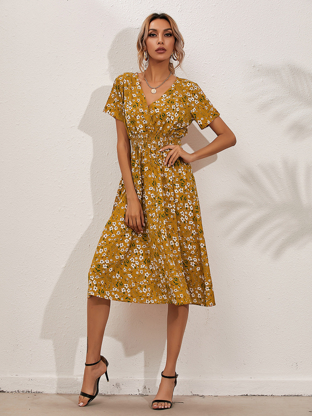Jolina | Damen Sommer-Blomsterkjole