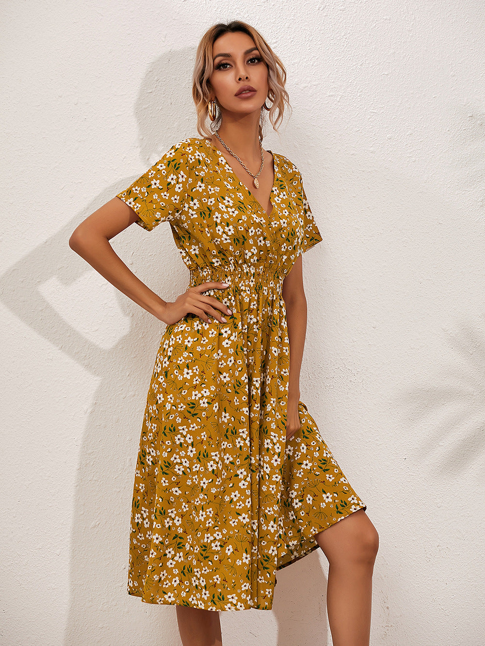 Jolina | Damen Sommer-Blomsterkjole