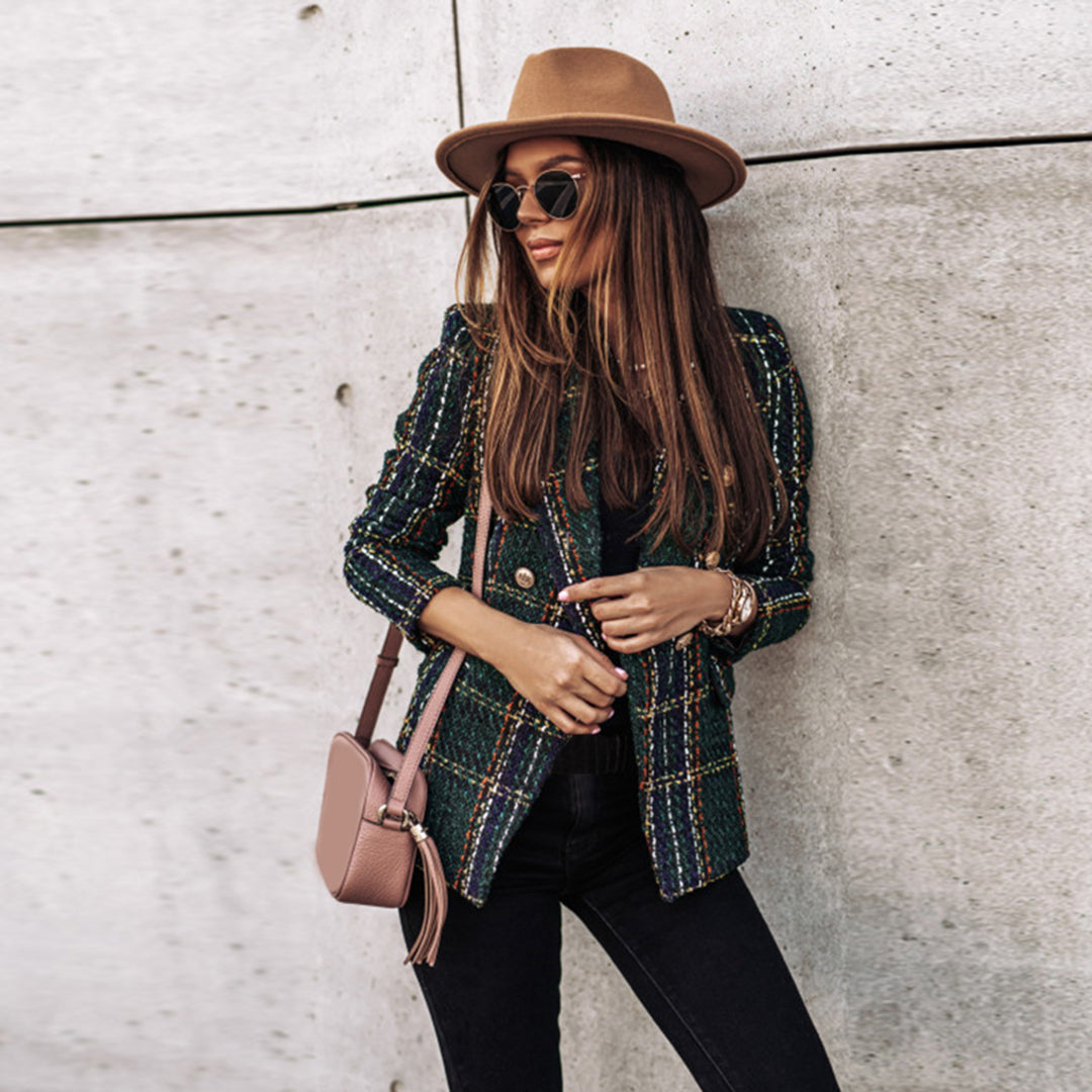 Clarissam | Dame Knapp Dun Blazer | Løs