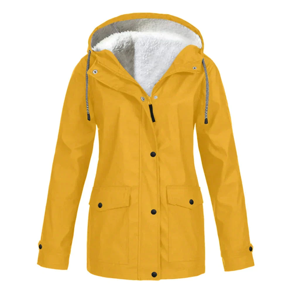 Damen Elegant Regnjakke | Varm