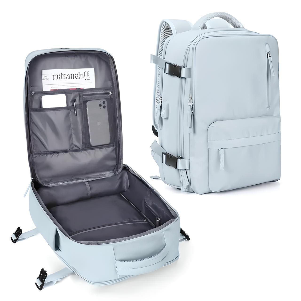 Unisex Anti-tyveri Reiserucksack | Med Glidelås