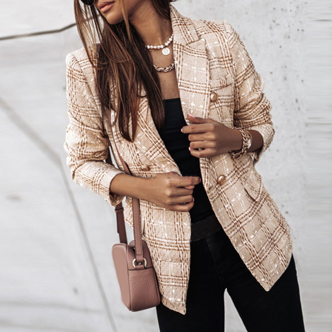 Clarissam | Dame Knapp Dun Blazer | Løs