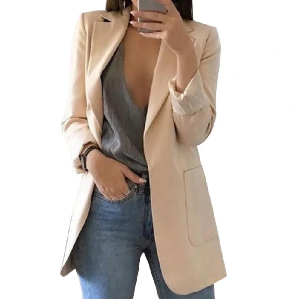Dame Elegant Lang Blazer | Stilfull