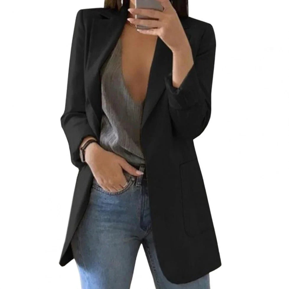 Dame Elegant Lang Blazer | Stilfull