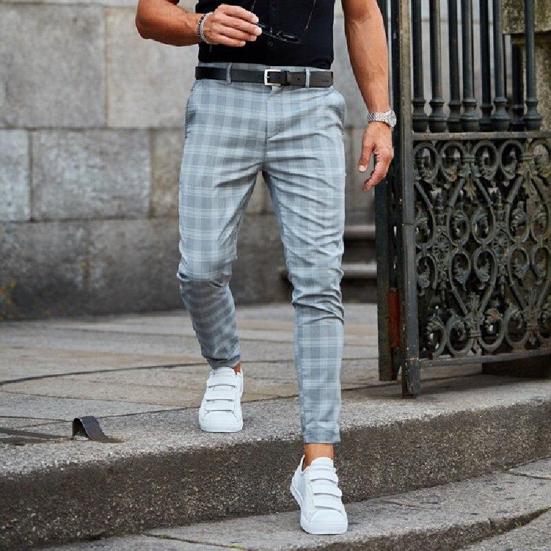 Sascha | Stilig rutete chinos for menn