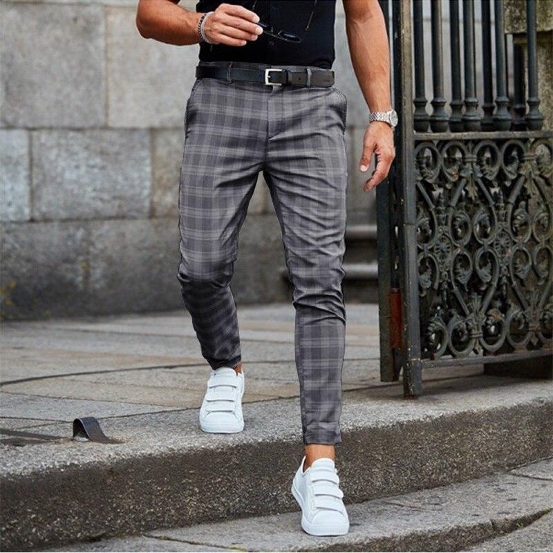 Sascha | Stilige rutete chinos for menn