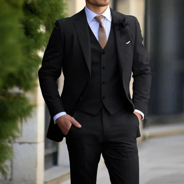 Herren Moderne Elegant Bryllupsgjest Dress Set | 3-delt sett