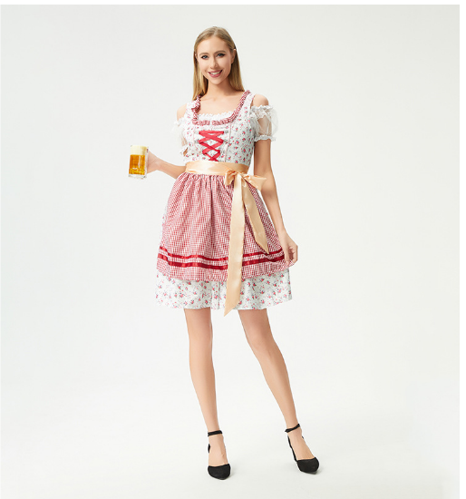 Brigitteo | Damers Elegante Oktoberfest Dirndl Kjole | 2024