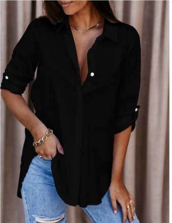 Salena | Dame Elegant Bluse | Langermet