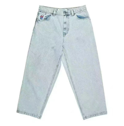 Herre Baggy Jeans | Bred Bein