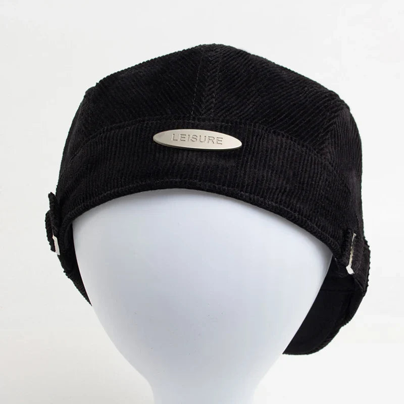 Unisex Modisk Cord Baskerhatt | Stilfull