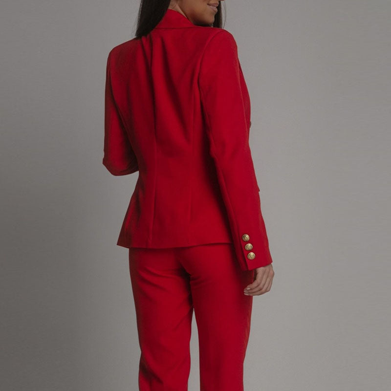 Elisea | Dame Elegant Blazer Sett | Sommer