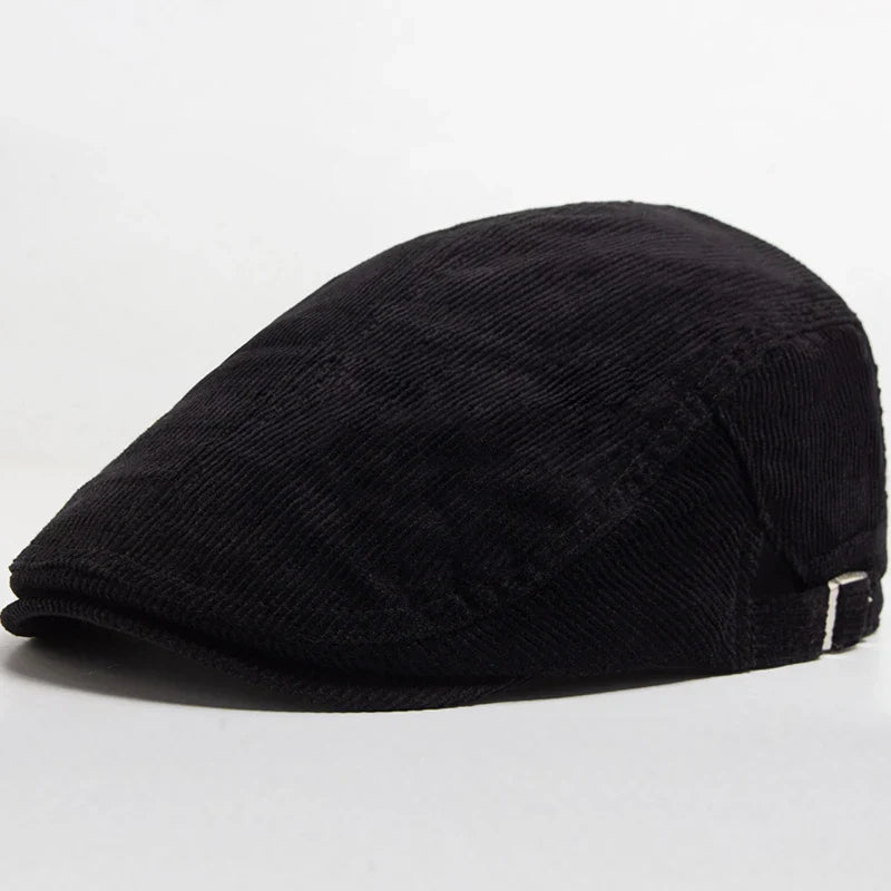 Unisex Modisk Cord Baskerhatt | Stilfull