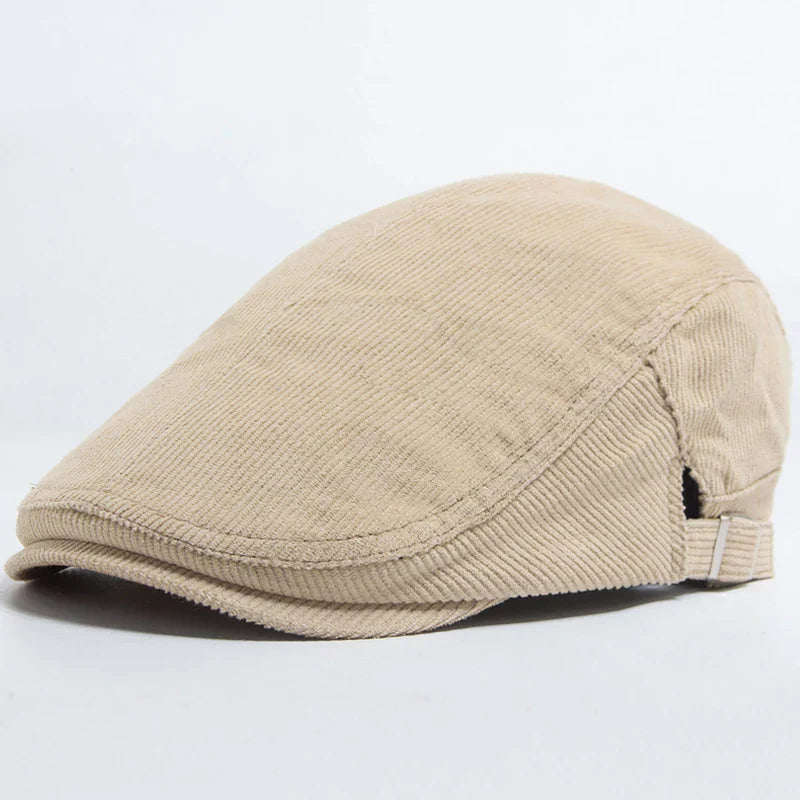 Unisex Modisk Cord Baskerhatt | Stilfull