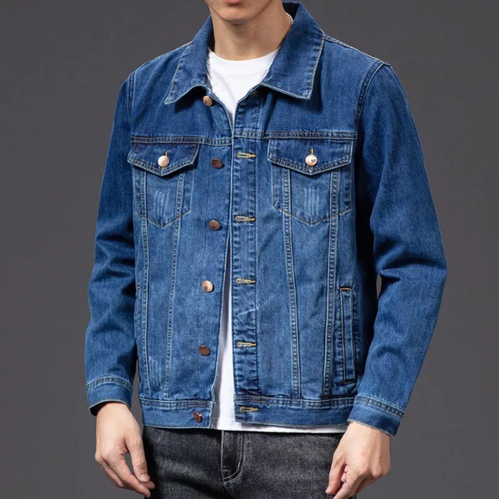 Dominick | Klassisk Jeansjakke for Menn | Blå