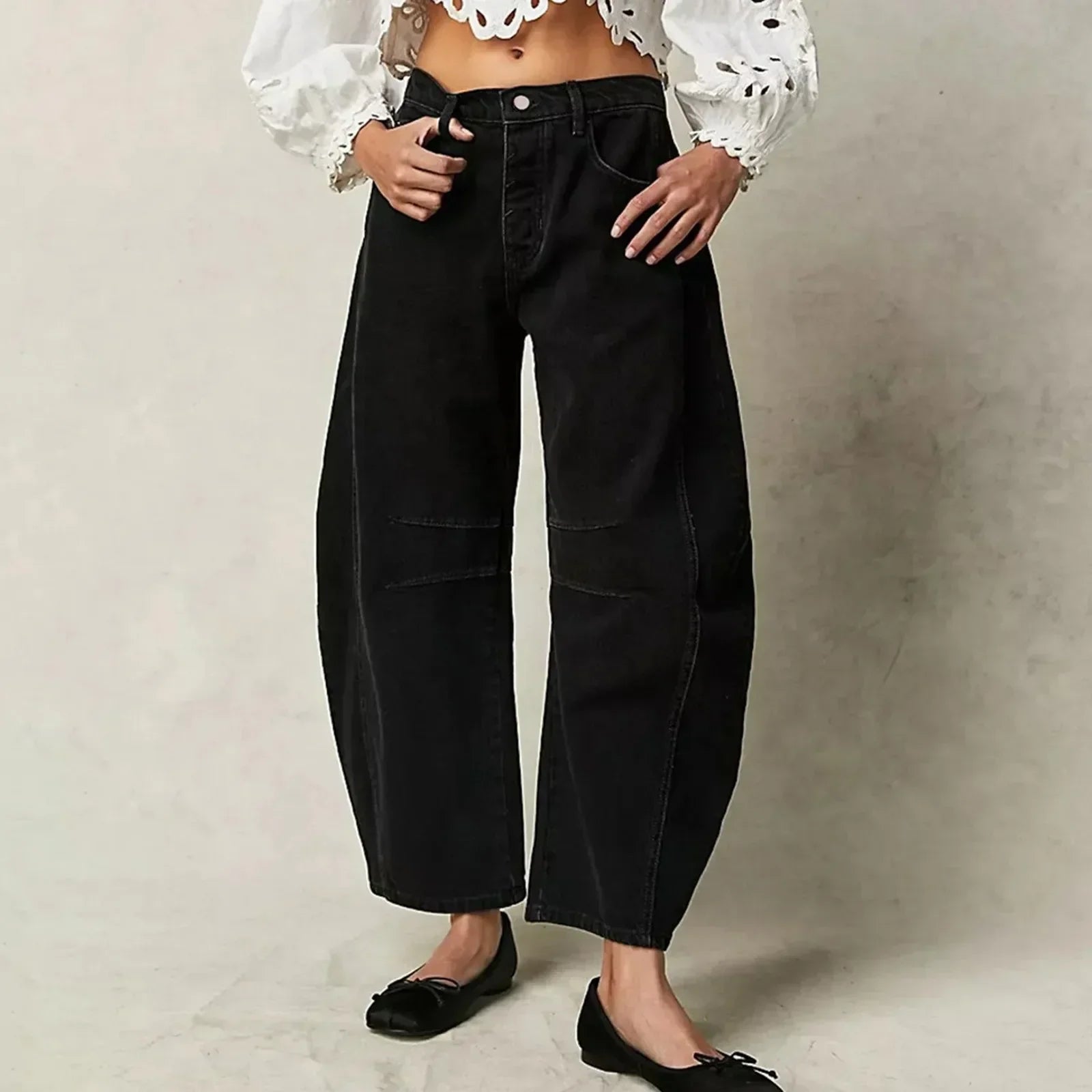 Hannel | Vidskårne damejeans