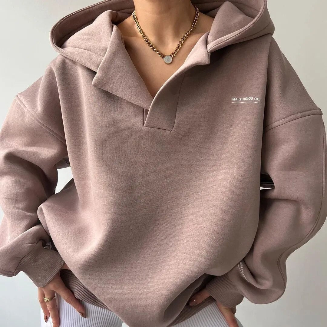 Sibylla | Dame Løs Kapuzenpullover | Vinter