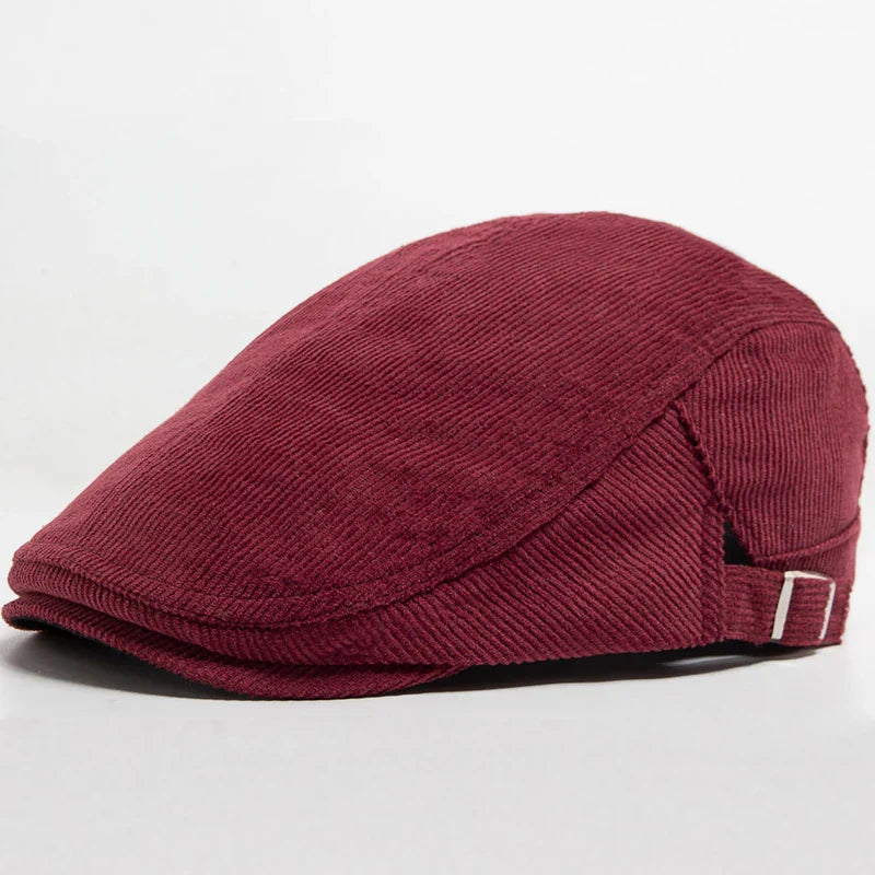 Unisex Modisk Cord Baskerhatt | Stilfull