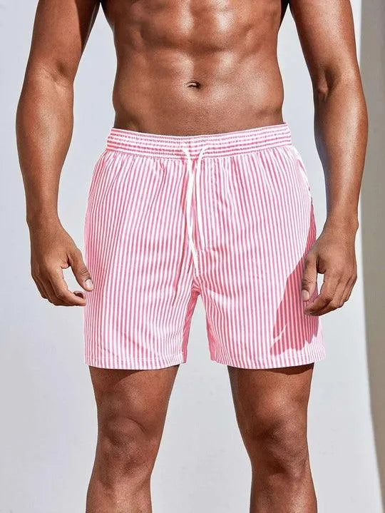 Stripete Badeshorts For Herrer | Snorjustering