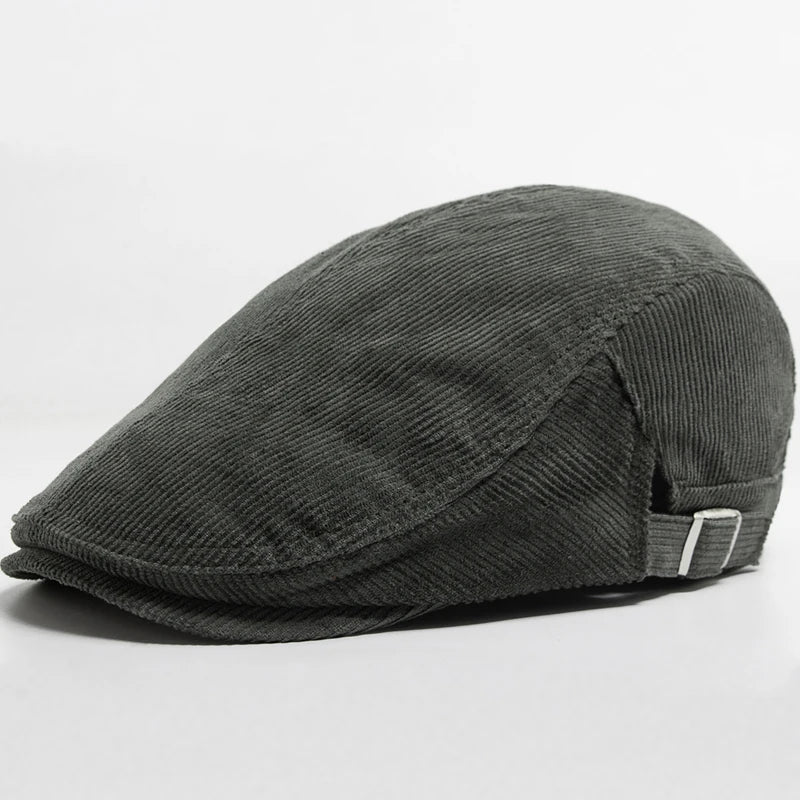 Unisex Modisk Cord Baskerhatt | Stilfull